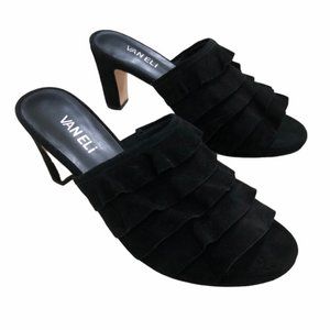 Vaneli Ruffle Suede 3" Heel